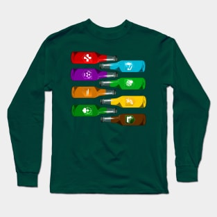 Zombie Perks Take Your Pick on Emerald Green Long Sleeve T-Shirt